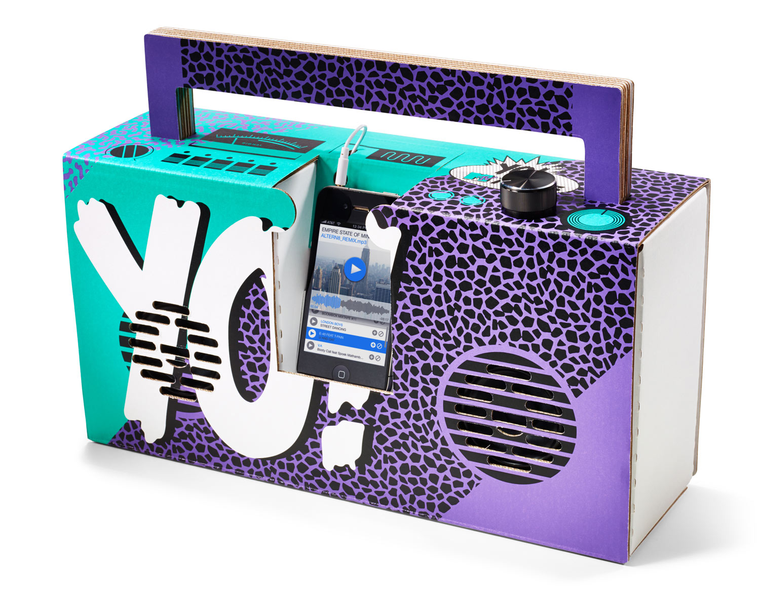 Yo! MTV Raps Boombox by Berlin Boombox. Designed by Axel Pfaender