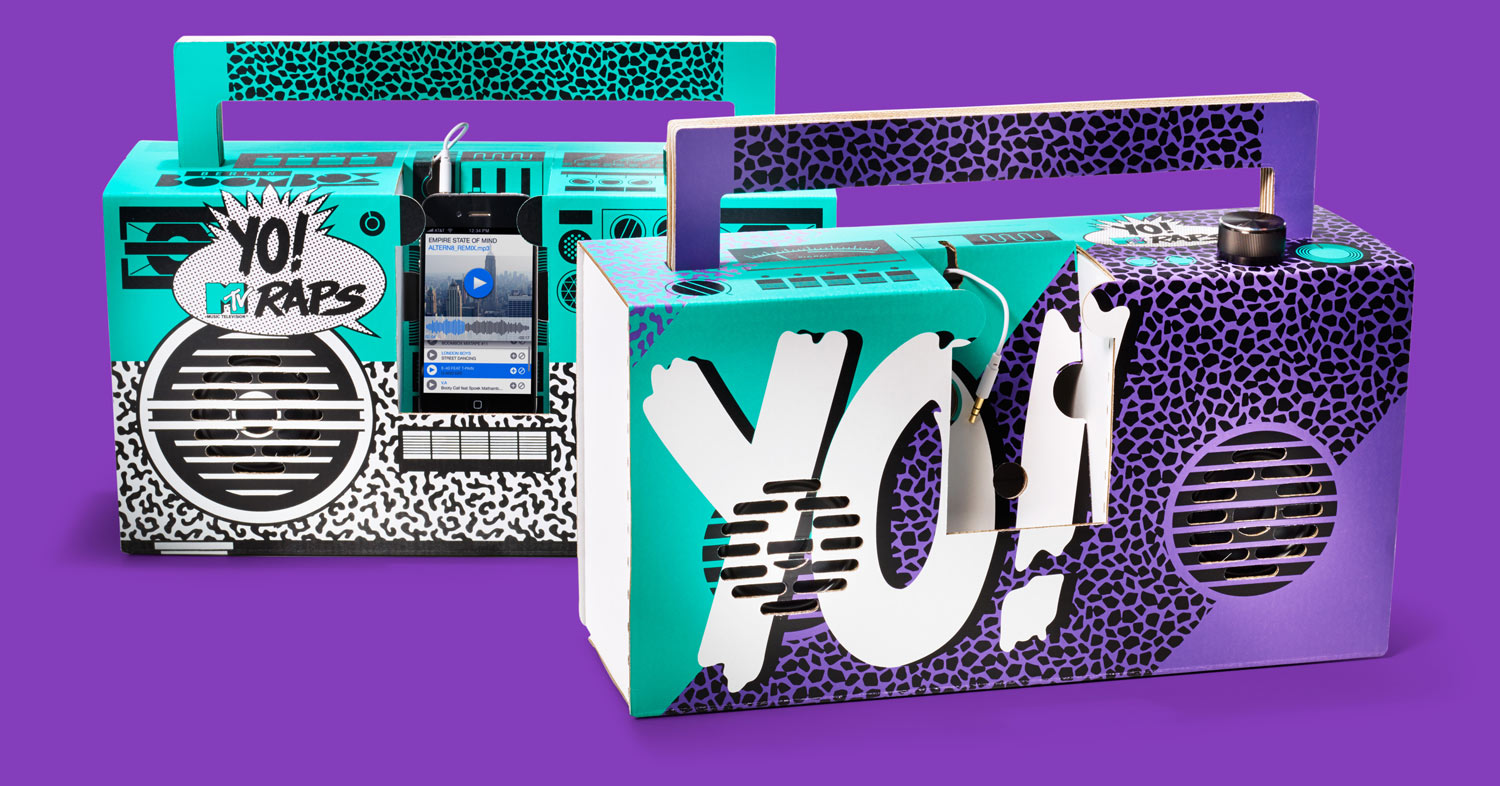 Yo! MTV Raps Boombox by Berlin Boombox. Designed by Axel Pfaender