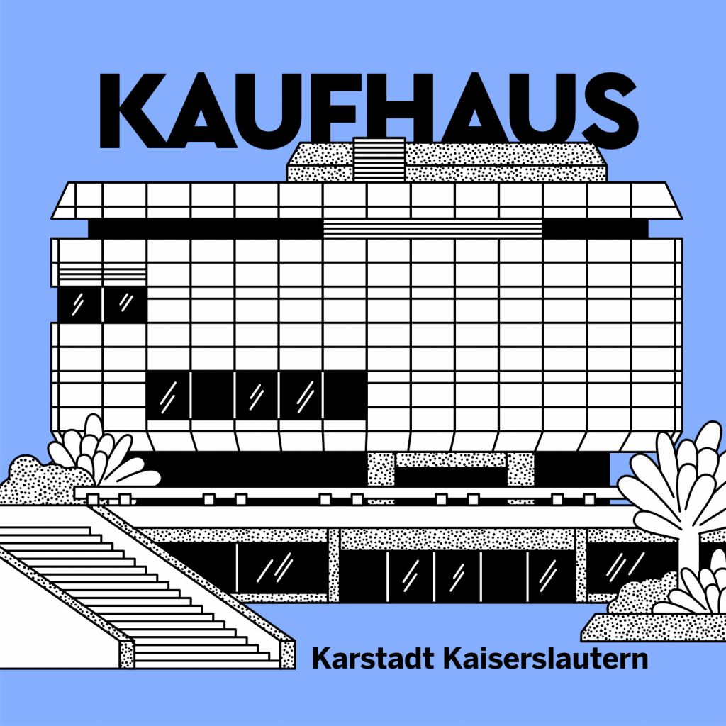 Karstadt Kaiserslautern - Architecture Illustration by Axel Pfaender