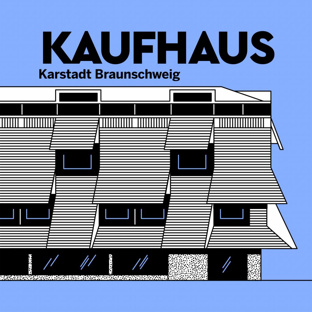 Karstadt Braunschweig - Architecture Illustration by Axel Pfaender