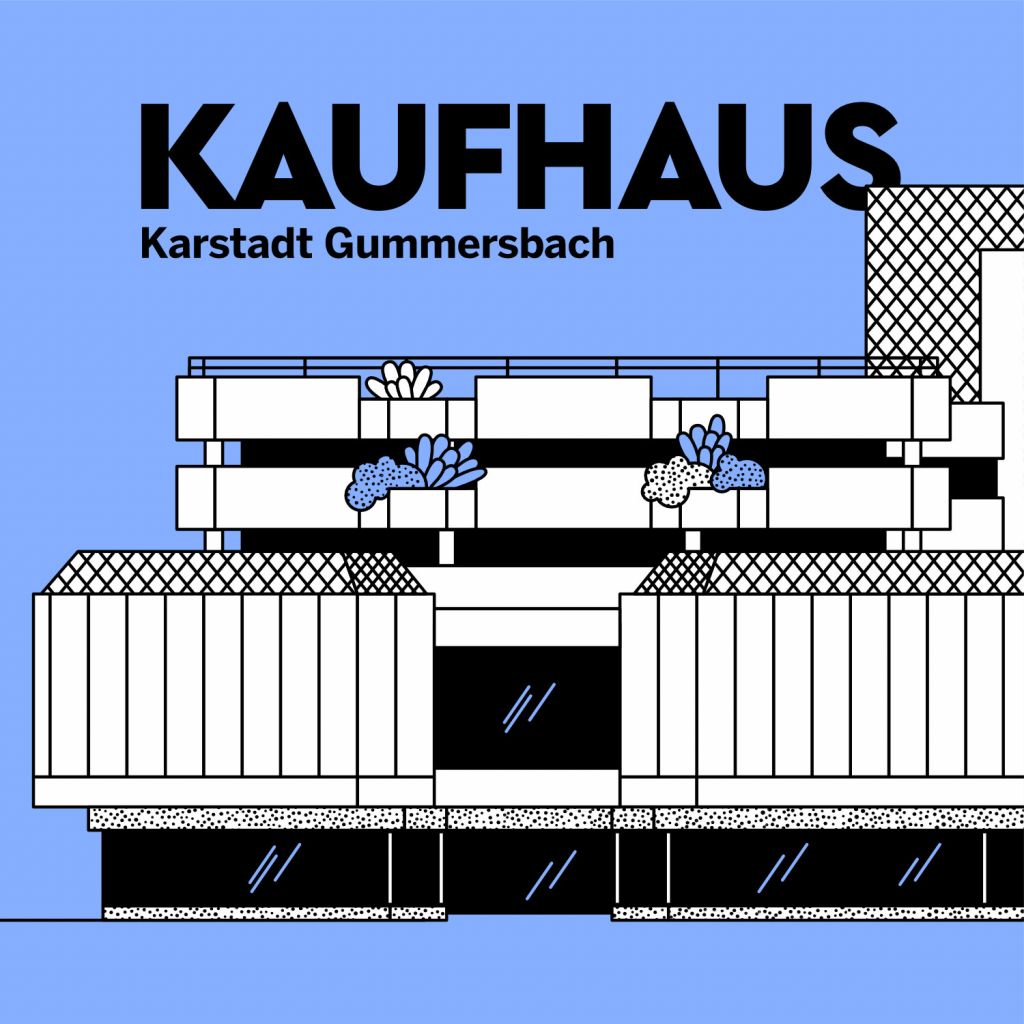 Karstadt Gummersbach - Architecture Illustration by Axel Pfaender