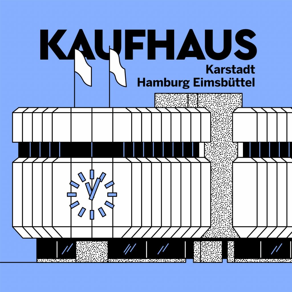 Karstadt Hamburg Eimsbüttel. Illustration by Axel Pfaender