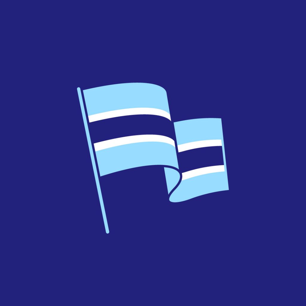 flag of Botswana by Axel Pfaender